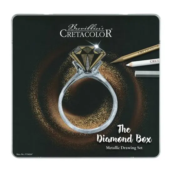 Cretacolor The Diamond Box Metallic Drawing 15 Piece Set {3}