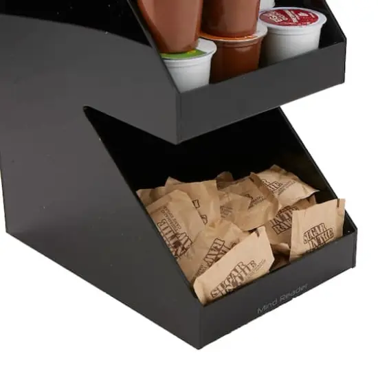 Mind Reader Black Acrylic 3-Tier High Quality Coffee and Tea Condiment Organizer {6}