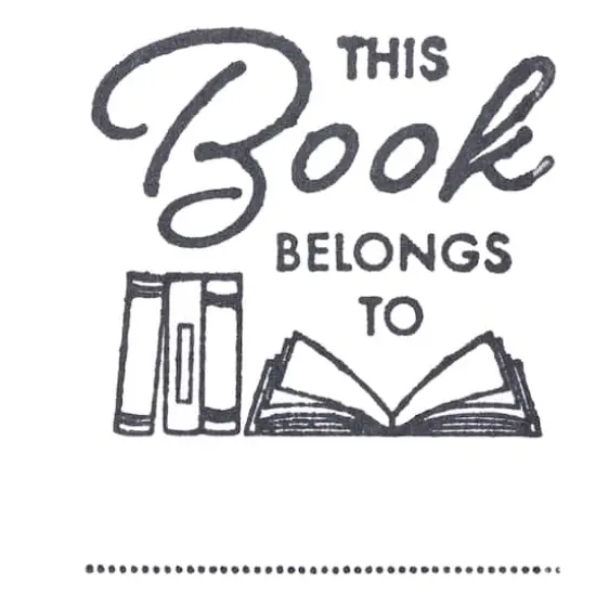 This Book Belongs To Wood Stamp by Recollections&reg; {8}