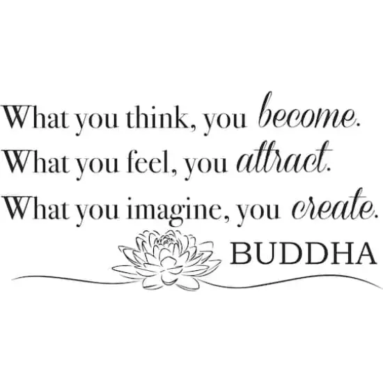 WallPops Become What You Think Wall Quote {1}