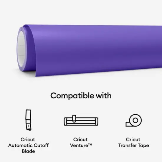 Cricut&reg; 25" Removable Smart Vinyl&trade; Purple {8}