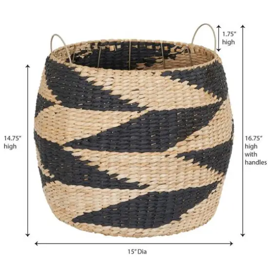 Household Essentials Large Woven Basket {4}