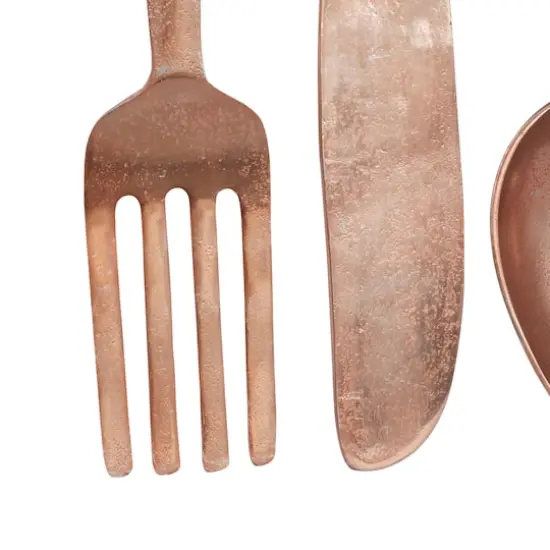 Rose Gold Aluminum Utensils Wall D&eacute;cor Set {3}