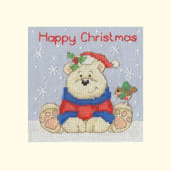 Bothy Threads Polar Pals Counted Cross Stitch Christmas Card Kit {1}