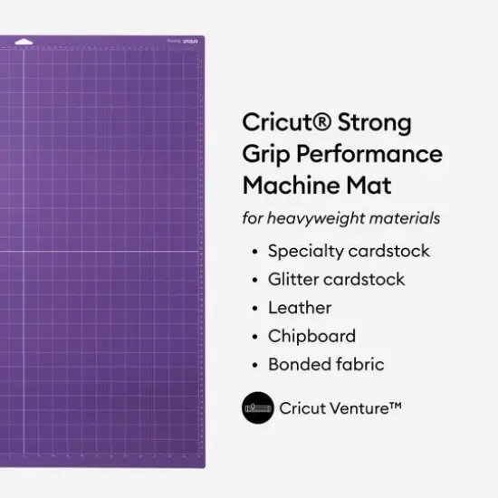 Cricut&reg; 2-Pack Strong Grip Performance Machine Mats, 24" x 12" Purple {3}