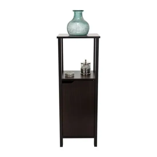Organize It All 40" Espresso 3-Shelf Ambassador Floor Cabinet {6}