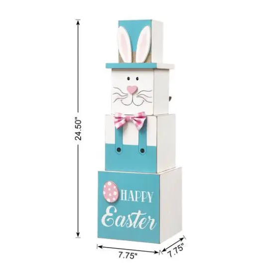 Glitzhome&reg; 24" Double Sided Wooden Easter Porch D&eacute;cor {9}