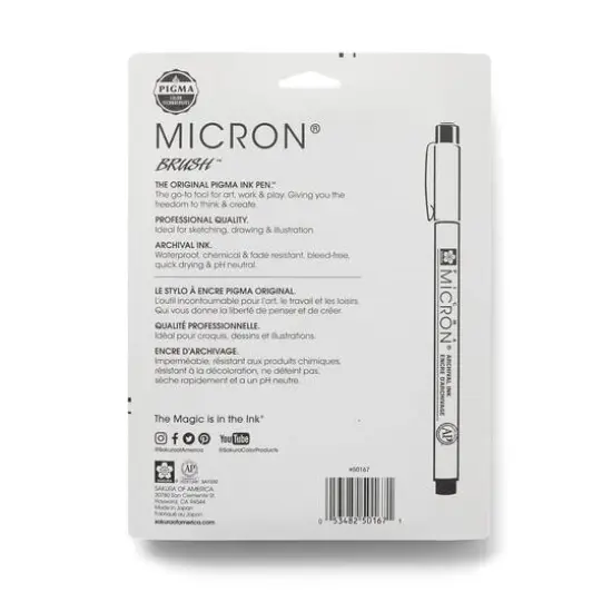 Micron&reg; Brush&trade; Gray Pen Set {10}