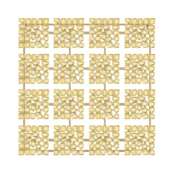 Gold Aluminum Contemporary Wall Decor, 43" x 42" {1}