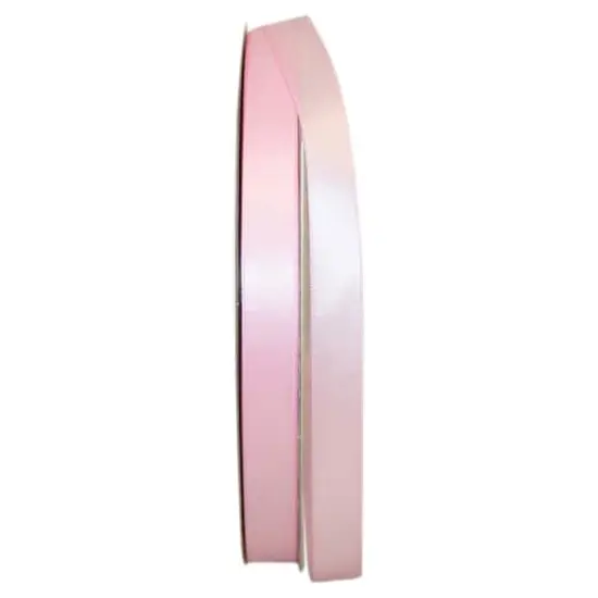 JAM Paper 5/8" x 100yd. Double Face Satin Ribbon Light Pink {1}