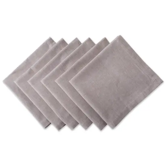DII&reg; French Chambray Dinner Napkins, 6ct. Stone {1}