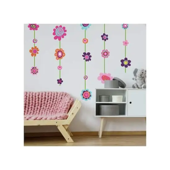 RoomMates Flower Stripe Peel & Stick Giant Wall Decals {4}