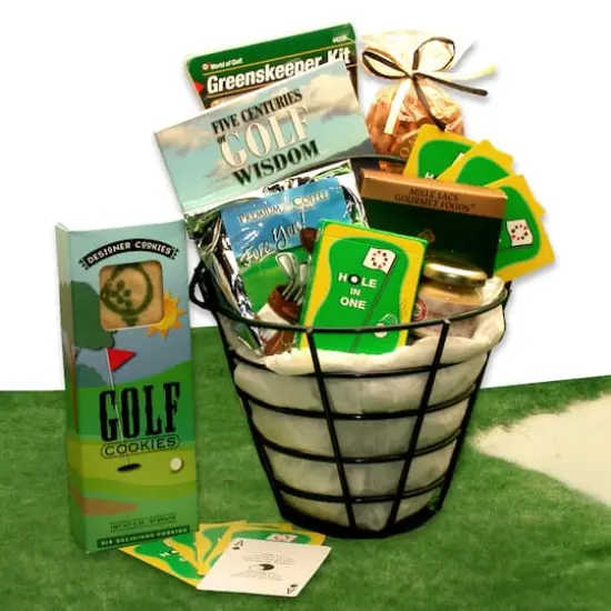 Golfer's Caddy Gift Basket {1}