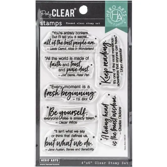 Hero Arts Literary Quotes Clear Stamps {1}