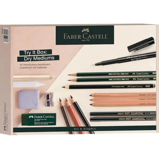Faber-Castell&reg; Dry Mediums Art & Graphic Try It Box Set {1}