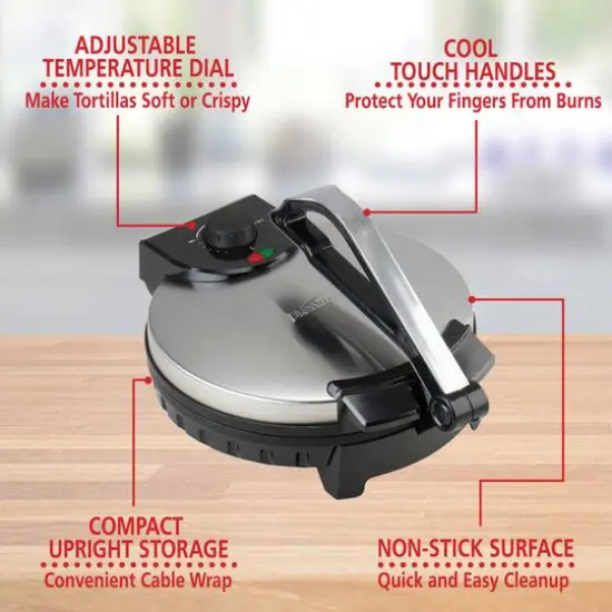 Brentwood 12" Nonstick Quesadilla Maker {11}