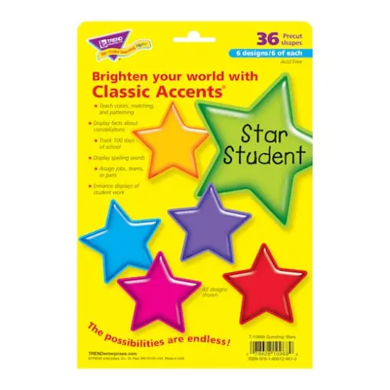 Trend Enterprises&reg; Gumdrop Stars Classic Accents&reg; Variety Pack {4}