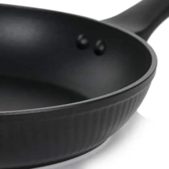 Oster Kono 11'' Black Aluminum Nonstick Frying Pan {6}
