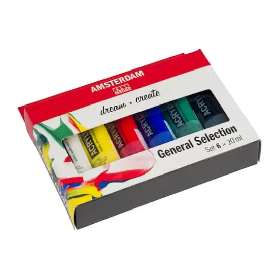 Amsterdam Standard Series 6 Color General Selection Acrylic Paint Set {7}