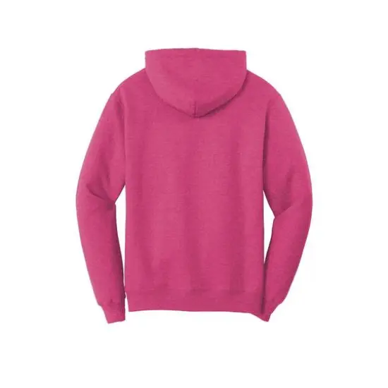 Port & Company&reg; Heathered Colors Core Fleece Pullover Hooded Sweatshirt Heather Sangria {5}