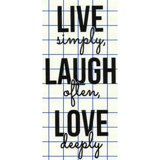 Leisure Arts&reg; Vinyl Matte Black Live Laugh Love Decal {1}
