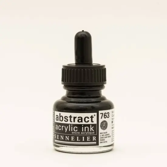 Sennelier Abstract Acrylic Ink, 30mL Carbon Black {1}