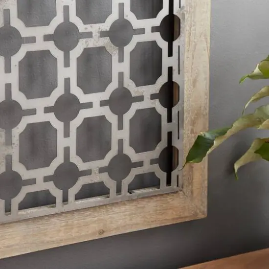 19" Brown Wood Farmhouse Abstract Wall Decor, 4ct. {3}