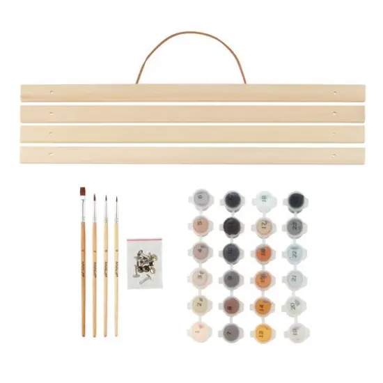 16" x 20" Dog in Tree Paint-by-Number Kit with Wood Display Hanger by Artist's Loft&reg; {5}