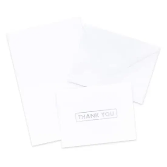 Embossed Thank You Cards & Envelopes by Recollections&trade;, 5.5" x 4.2" {3}