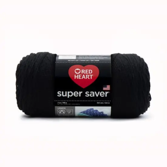 Red Heart&reg; Super Saver&reg; Solid Yarn Black {1}