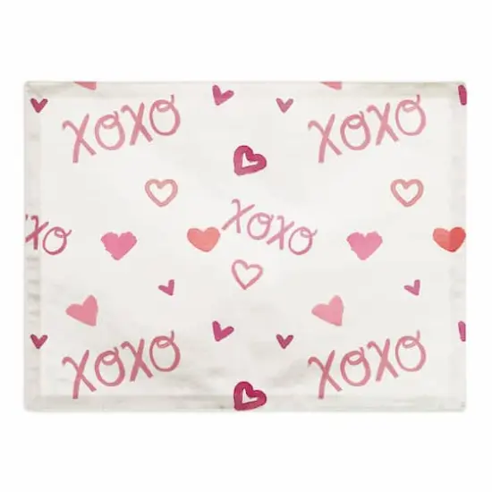 XOXO Pattern 18" x 14" Cotton Twill Placemat {1}