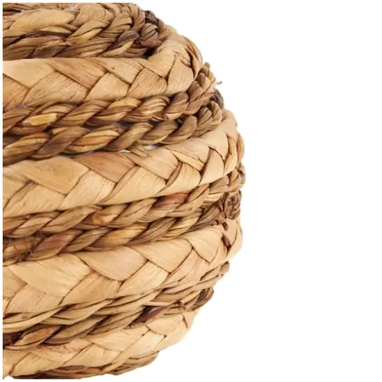 Brown Seagrass Handmade Braided Decorative Ball Orbs & Vase Filler Set {4}