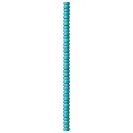 Turquoise Dyed Reconstituted Howlite Heishi Beads, 8mm by Bead Landing&trade; {4}