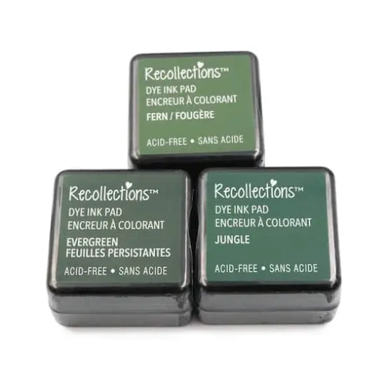 Dye Ink Pad Set by Recollections&trade; Evergreen/Jungle/Fern {4}