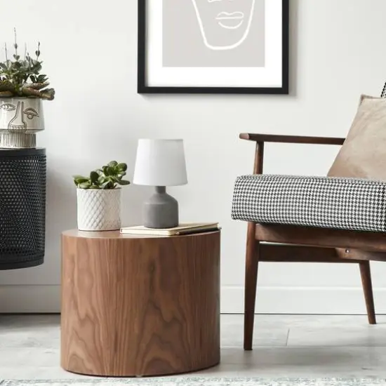 Simple Designs Mini Bocksbeutal Ceramic Table Lamp Gray {6}