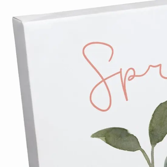 Blue Jay Springtime 16" x 16" Canvas Wall Art {4}