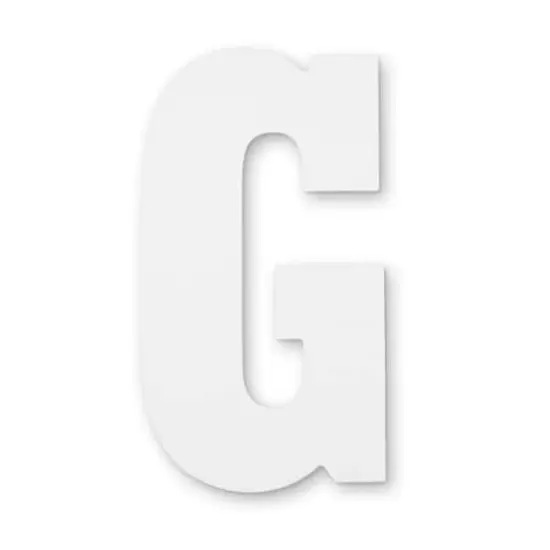 13" White MDF Uppercase Letter by Make Market&reg; G {1}