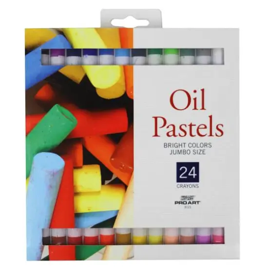 Pro Art&reg; Bright 24 Color Jumbo Oil Pastels {1}