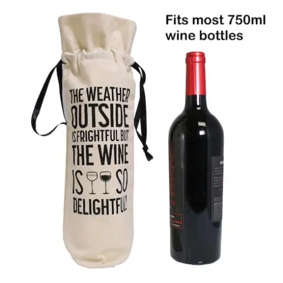 Personality Case&trade; Delightful Canvas Wine Bag {6}