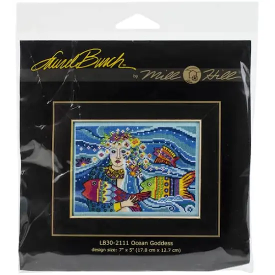 Mill Hill&reg; Laurel Burch&trade; Ocean Goddess Beaded Counted Cross Stitch Kit {3}