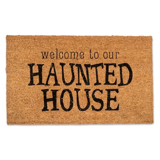 Welcome to Our Haunted House Door Mat {1}
