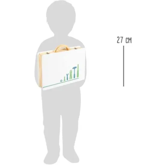 Small Foot Wooden Toys Premium Nordic Toolbox Playset {7}