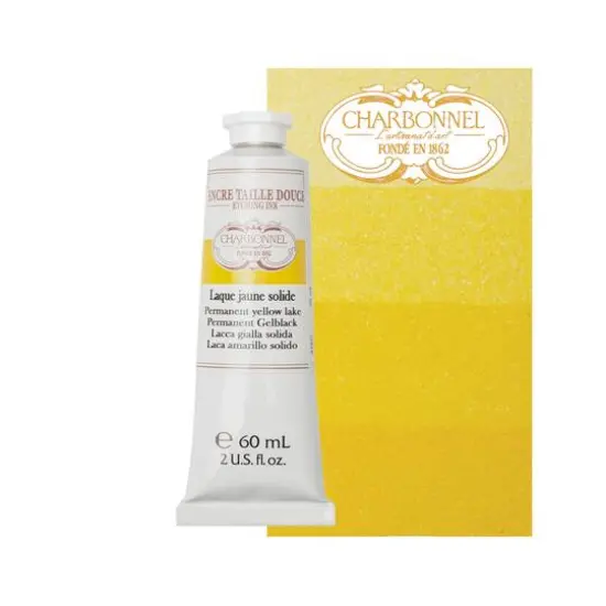 Charbonnel Etching Ink, 60mL Permanent Yellow Lake {6}