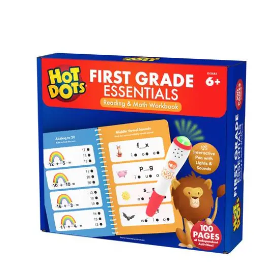 Educational Insights Hot Dots First Grade Essentials Reading & Math Workbook {5}