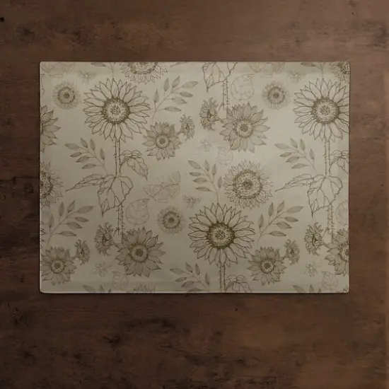 Sunflower Icons Cotton Twill Placemat Brown {3}