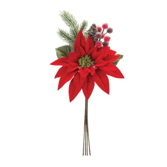 Poinsettia & Berry Picks, 2ct. {1}