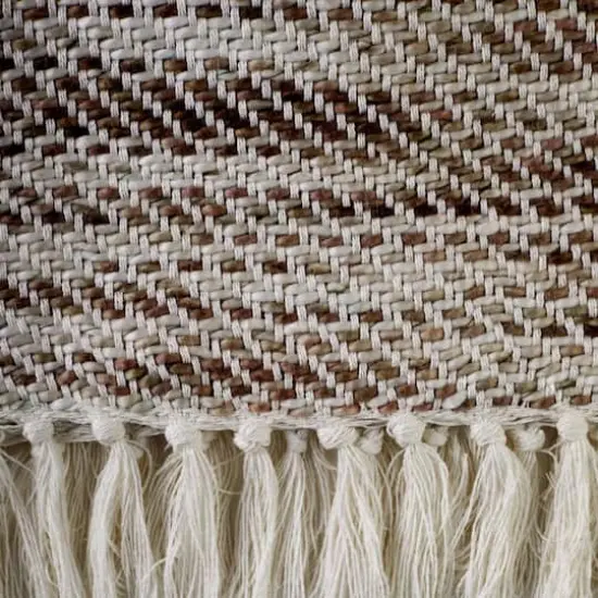 DII&reg; Natural Tone Diagonal Stripe Acrylic Throw {3}