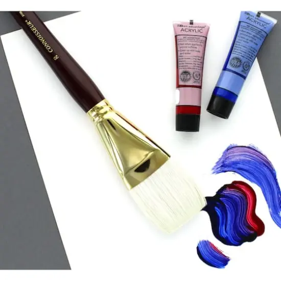 Connoisseur&reg; Pure Synthetic Long Handle Flat Brush {5}