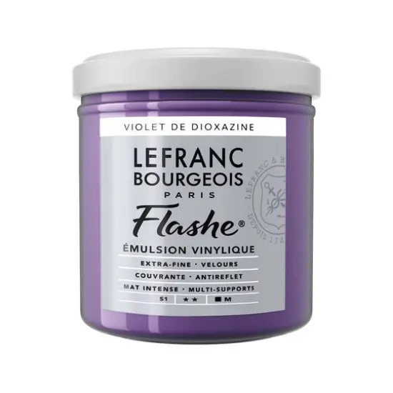 Lefranc & Bourgeois Flashe&reg; Matte Artist's Color, 125mL Dioxazine Violet {1}