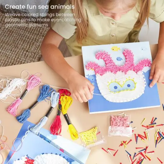 Arteza&reg; Kids Sea Animals String Art Set {5}